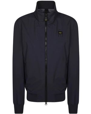 Blauer Bomber Jackets - Blue