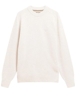 Barbour Round-Neck Knitwear - Blanc