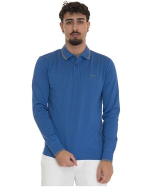 Harmont & Blaine Polo Shirt Long Sleeves - Blau