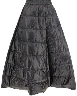 Moncler Rokken ,Zwart ,Puffer Midi Rok - Grijs