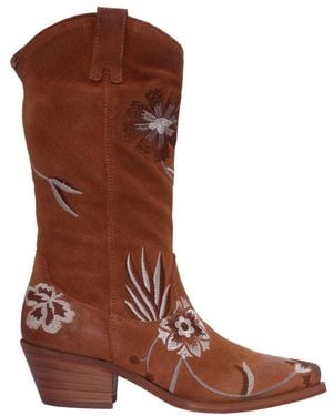 P.A.R.O.S.H. Cowboy Boots - Marron