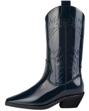 L37 Holly Leaves Cowboy Boots - Blau