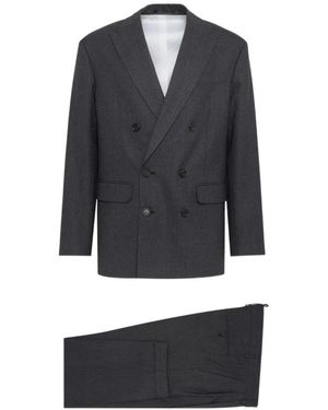 DSquared² Double Breasted Suits - Black