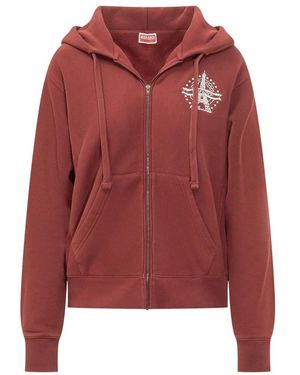 KENZO Hoodies & Sweatvesten ,Rood ,Zip-Throughs