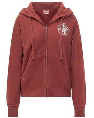 KENZO Hoodies & Sweatvesten ,Rood ,Zip-Throughs