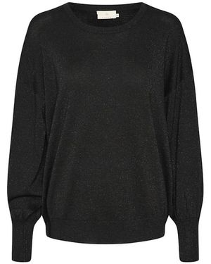 Kaffe Round-Neck Knitwear - Black