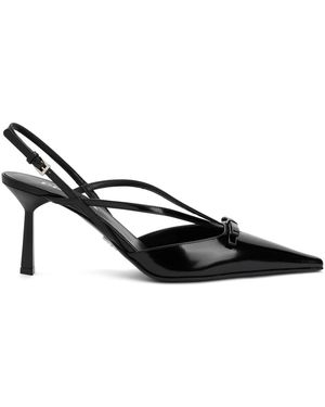 Prada Schoenen ,Zwart ,Leer Décolleté Slingback