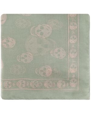 McQueen Silky Scarves - Verde