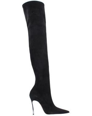 Casadei Over-The-Knee Boots - Black