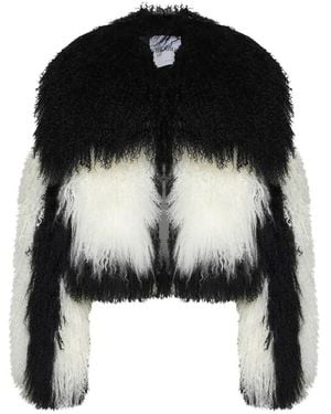 The Attico Faux Fur & Shearling Jackets - Black