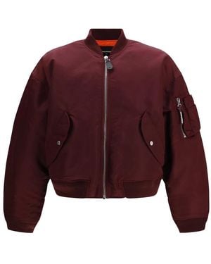 DSquared² Jassen ,Rood ,Nylon 80S Nylon Bomberjack - Paars