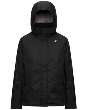 K-Way Giacca Marlette Twill Soft Beaver - Schwarz