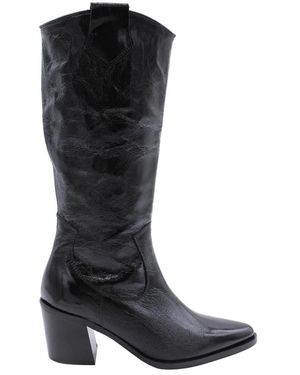 E mia Cowboy & Biker Boots - Black