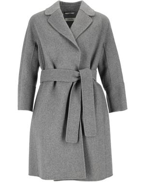 Max Mara Jassen ,Grijs ,Wol Arona Mantel