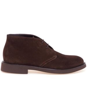 Doucal's Lace-Up Boots - Marrone