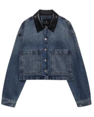 Anine Bing Jassen ,Blauw ,Denim Denim Jassen