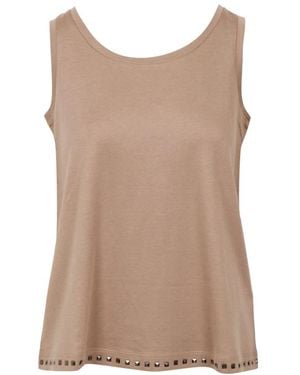 Max Mara Sleeveless Tops - Marrón