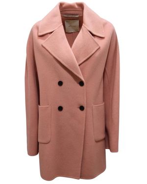 EMMA & GAIA Double-Breasted Coats - Pink