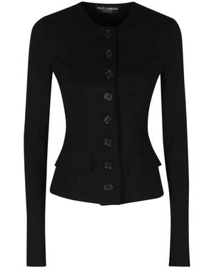 Dolce & Gabbana Wool Jacket - Zwart
