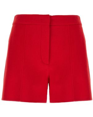 Sportmax Korte Broeken ,Rood ,Katoen Buono Shorts