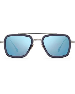 Dita Eyewear Accessoires ,Grijs ,Tweed Flight 006 Zonnebril - Blauw