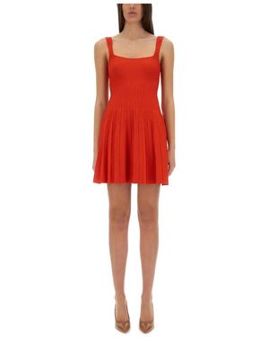 STAUD Ellison Mini Jurk - Rood