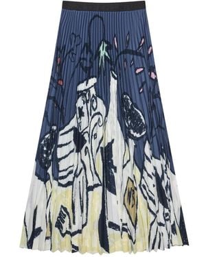 Munthe Midi Skirts - Blue