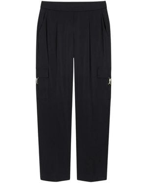 Luisa Cerano Slim-Fit Trousers - Noir