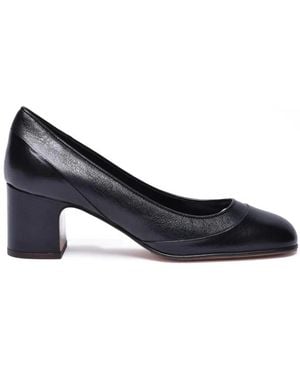 Relac Schoenen ,Zwart ,Leer Leren Decolletè Hakken - Blauw