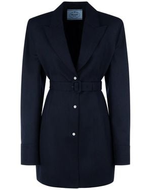 Prada Kleedjes ,Blauw ,Overhemdjurk