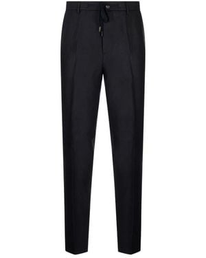 Peserico Slim-Fit Trousers - Black