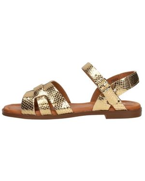 RED-RAG Schoenen ,Geel ,Denim Platte Sandalen - Naturel