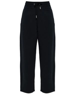 Ami Paris Broeken ,Zwart ,Katoen Rechte Broek Sweatpants