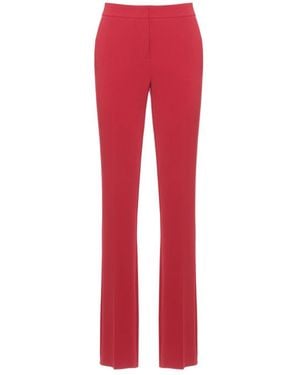 Marella Straight Trousers - Rosso
