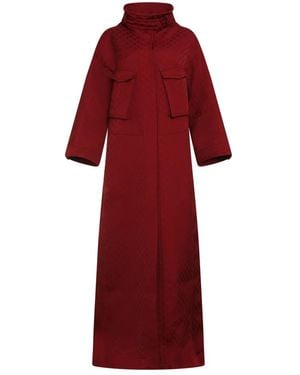 Gucci Single-Breasted Coats - Red