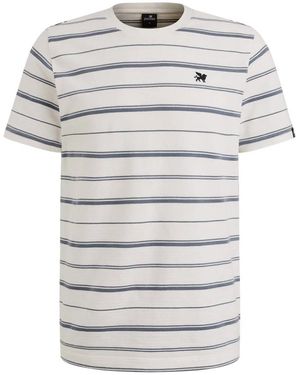 Vanguard Korte Mouw R-Hals Piqué T-Shirt - Grijs