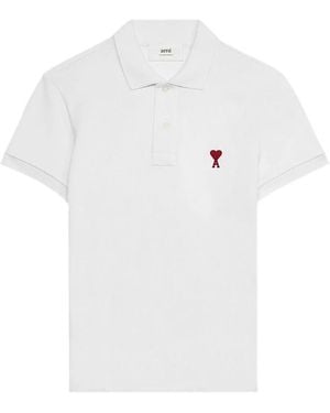 Ami Paris Polo Shirts - Blanco