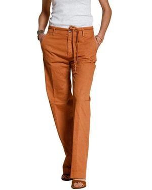 Mason's Straight Trousers - Brown