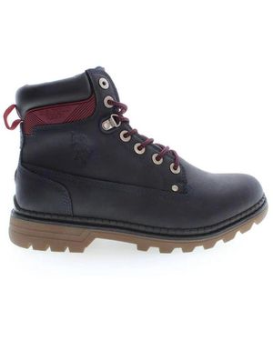 U.S. POLO ASSN. Luxuriöse Blaue Laceup Stiefel Stil
