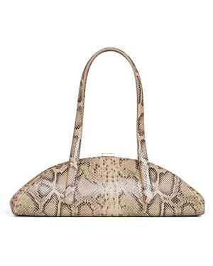 Mugler Half-Moon Schultertasche - Mettallic