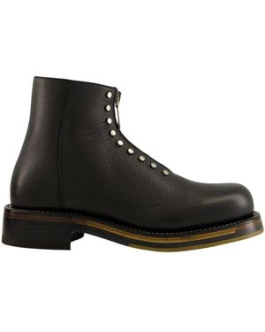 McQueen Lace-Up Boots - Black