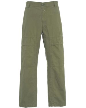 Closed Straight Trousers - Verde