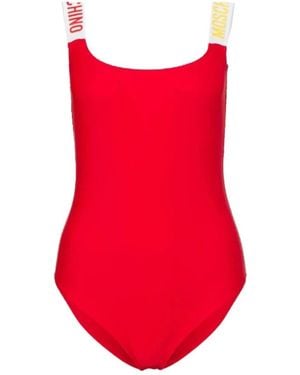 Moschino Badmode ,Rood ,Polyester Rood Logo Badpak