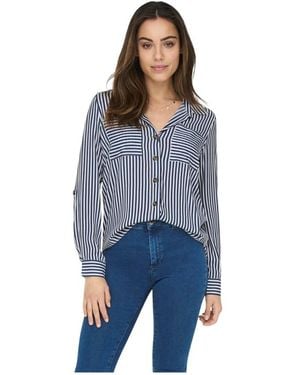ONLY Yasmin Long Sleeve Shirt - Blauw
