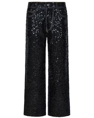 P.A.R.O.S.H. Wide Jeans - Nero