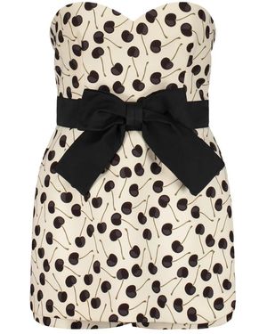 RED Valentino Kurzer Jumpsuit Mit Print - Schwarz