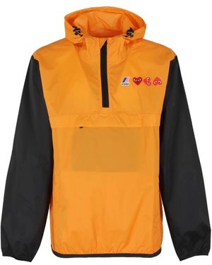 COMME DES GARÇONS PLAY Jassen ,Veelkleurig ,Light Jassen - Oranje