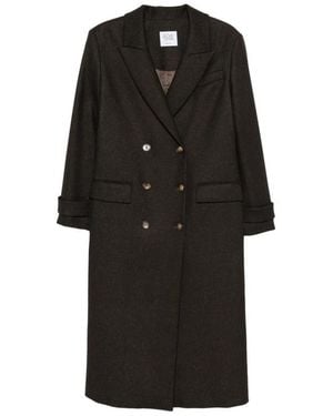 LE SULLY STUDIO Jassen ,Bruin ,Wol Double-Breasted Coat - Zwart