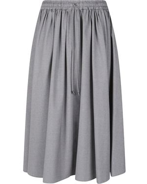 Max Mara Rokken ,Grijs ,Wol Vortice Midi Rok