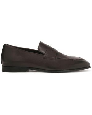 Kazar Dunkelbraune Lederslipper - Schwarz
